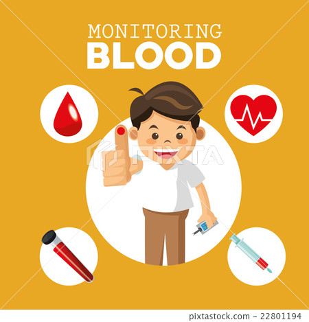 monitoring Blood design, medical and healthcare 22801194