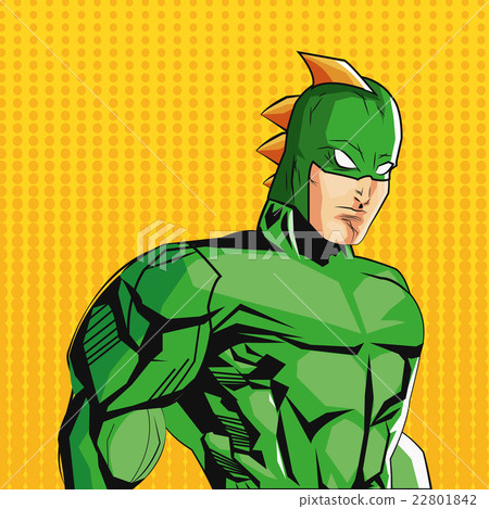 Draw of Superhero cartoon, vector illustration 22801842