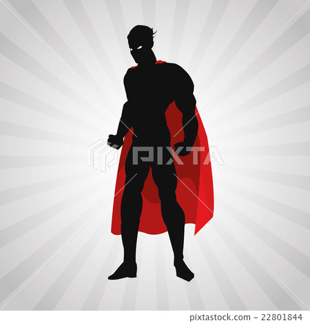 Draw of Superhero cartoon, vector illustration 22801844