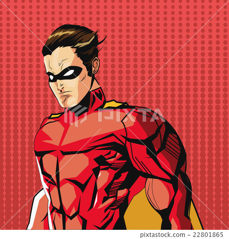 Draw of Superhero cartoon, vector illustration 22801865