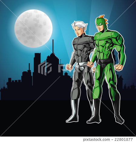 Draw of Superhero cartoon, vector illustration 22801877