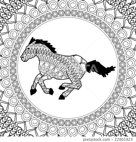 Animal design. Adult coloring concept. white Animal design. Adult coloring concept. white 22801923