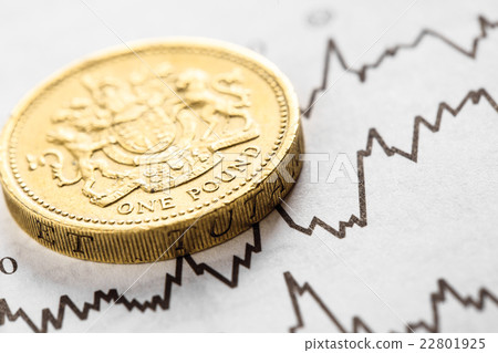 The coin one pound on graphics background 22801925