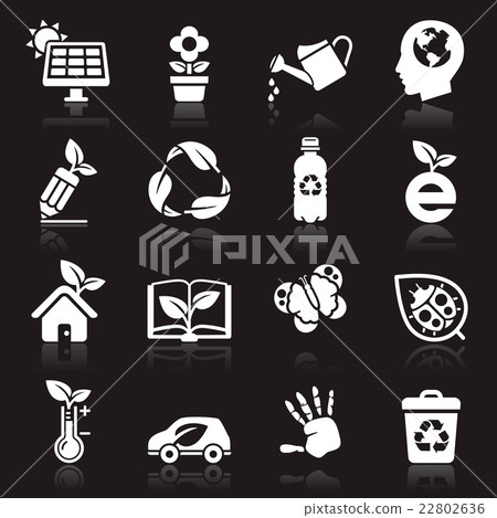 Ecology icons set. vector illustration. Ecology icons set. vector illustration. 22802636
