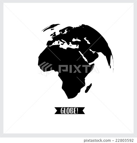 World globe, vector illustration. 22803592