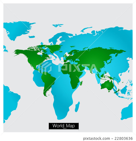 World map, vector illustration. 22803636