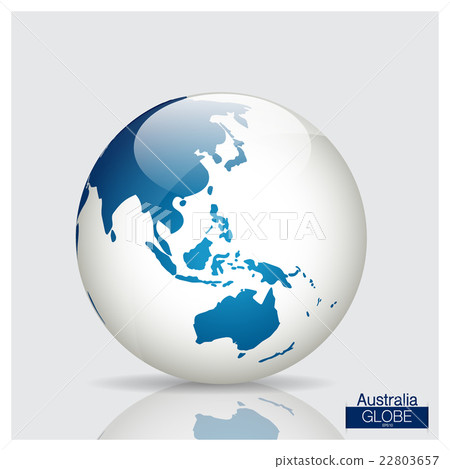 Modern Globe, vector illustration. 22803657