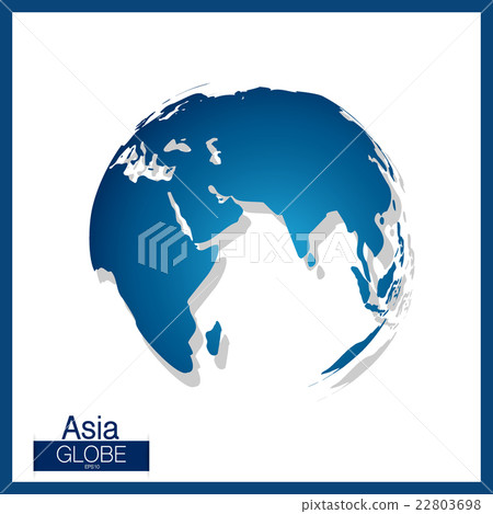 Modern Globe, vector illustration. 22803698