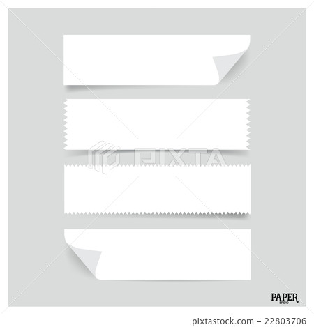 Collection of vector note papers, ready for your message. Collection of vector note papers, ready for your message. 22803706