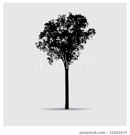 Vector tree silhouettes 22803874
