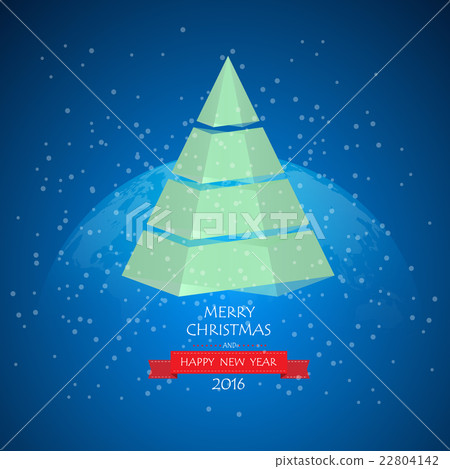 Christmas greeting car and Happy new year message 22804142