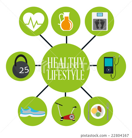 Healthy lifestyle design. bodycare icon.  Colorful Healthy lifestyle design. bodycare icon.  Colorful 22804167