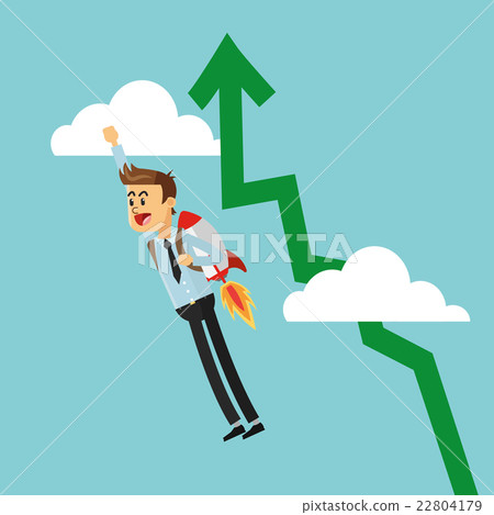 Businessman design. Success icon. Colorful design  22804179