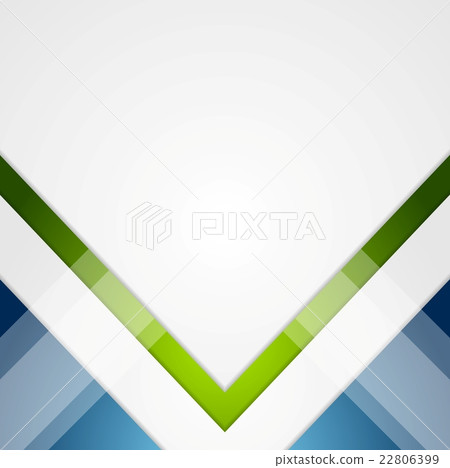 Minimal tech geometric green blue background - Stock Illustration ...