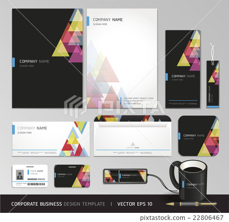 Corporate identity business set. Corporate identity business set. 22806467