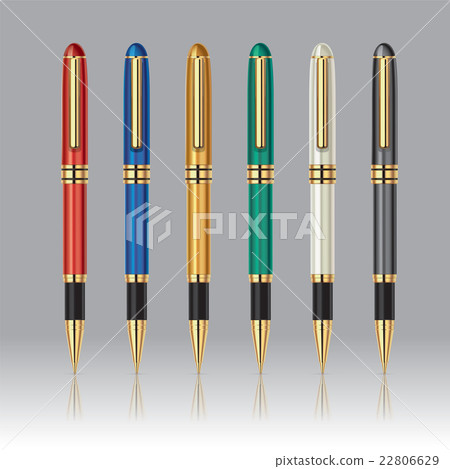 Color pens Vector illustration. 22806629