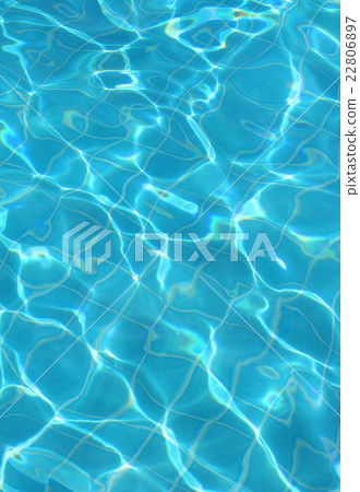 Clean water in a blue swimming pool background. 22806897