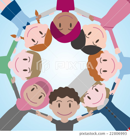 People around the world who form a circle People around the world who form a circle 22806993