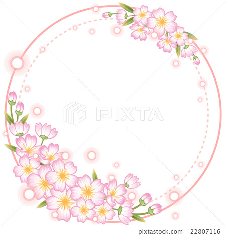 sakura cherry blossom frame vector sakura cherry blossom frame vector 22807116