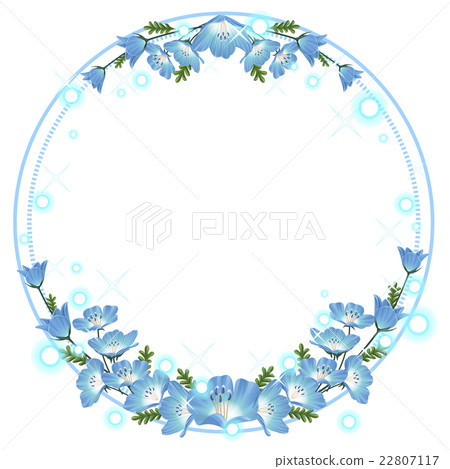 blue nemophila frame vector blue nemophila frame vector 22807117