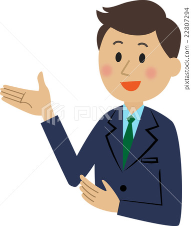 A man in a suit to explain 22807294