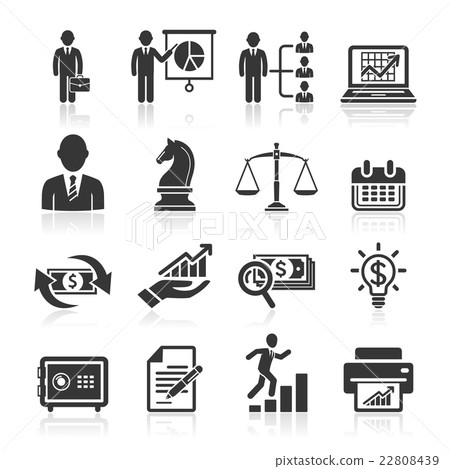 Business icons, management and human resources. Business icons, management and human resources. 22808439