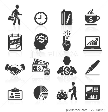 Business icons, management and human resources. 22808443