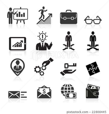 Business icons, management and human resources. 22808445