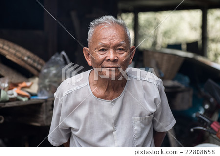 Portrait of happy mature asian man 22808658