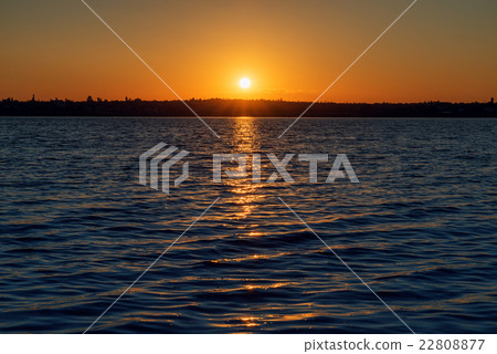 sunrise over river 22808877