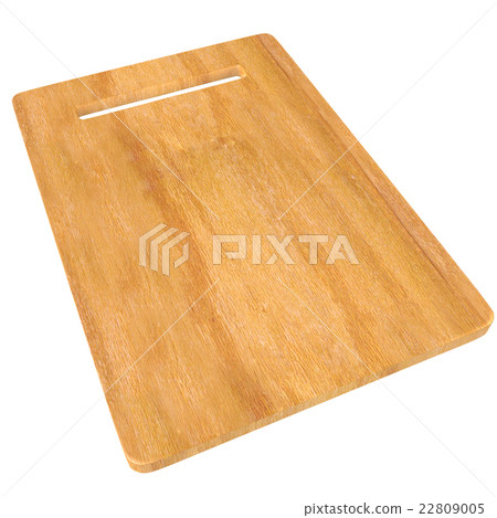 Wood Chopping board isolated on white background 22809005