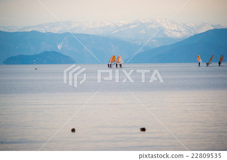 Lake Biwa in winter 22809535