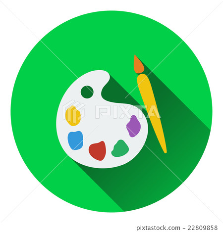 Flat design icon of School palette in ui colors 22809858