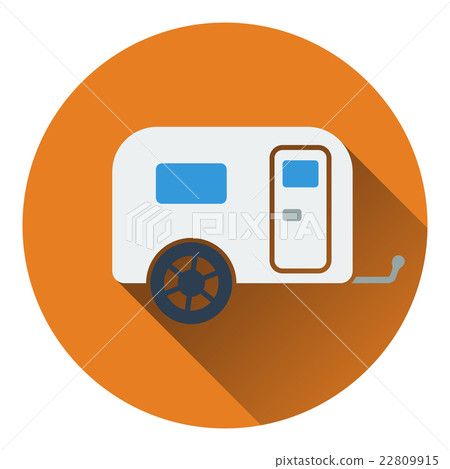 Icon of camping family caravan car - Stock Illustration [22809915] - PIXTA