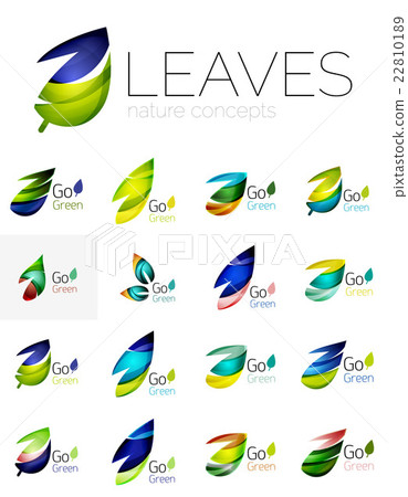 Leaf logo set 22810189
