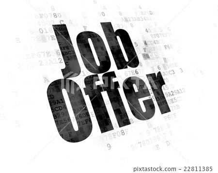 Business concept: Job Offer on Digital background 22811385