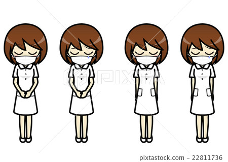 Conversation · Facial Illustration Collection Nurse (Mask) Female Apology 22811736