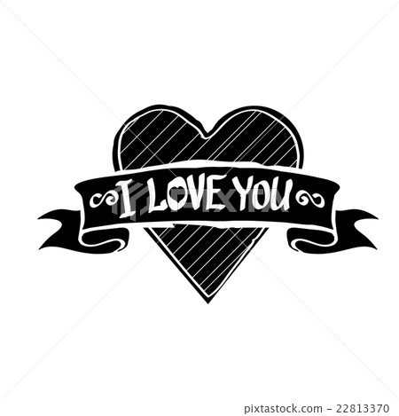 Vector letters love text doodles 22813370