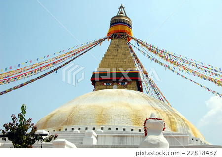 Bodnath stupa in Kathmandu, Nepal Bodnath stupa in Kathmandu, Nepal 22818437