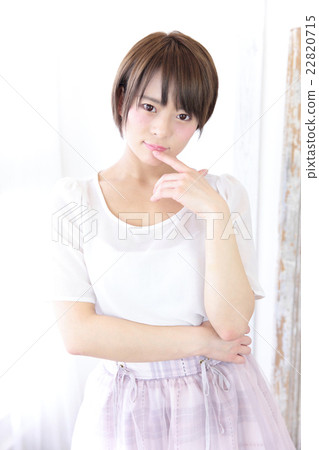 Young lady hairstyle fashion 22820715