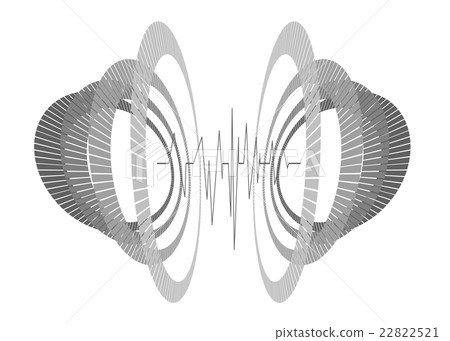 Abstract repeated monochrome circles in 22822521