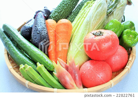 新鮮的夏季蔬菜 新鮮的夏季蔬菜 22822761