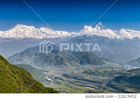 Machhapuchhre and Annapurna mountains 22823452