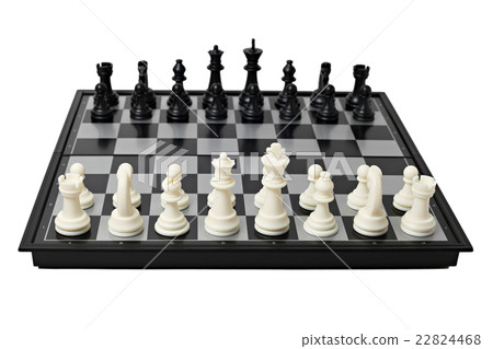 Chess board with figures 22824468