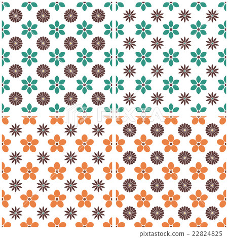 Set of floral seamless background Set of floral seamless background 22824825