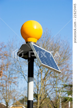 Traffic light from solar cell panel 22825445