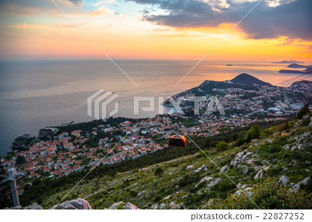 Dubrovnik seen from Mt. Sluji Dubrovnik seen from Mt. Sluji 22827252