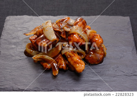 Delicious black vinegared sweet and sour 22828323