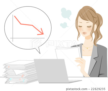 工作方式改革圖減去憤怒的女人 22829235
