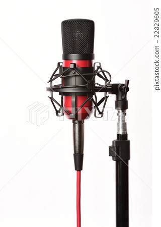 Professional studio condenser microphone with cord 22829605